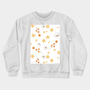 Minimalist Floral Pattern Crewneck Sweatshirt